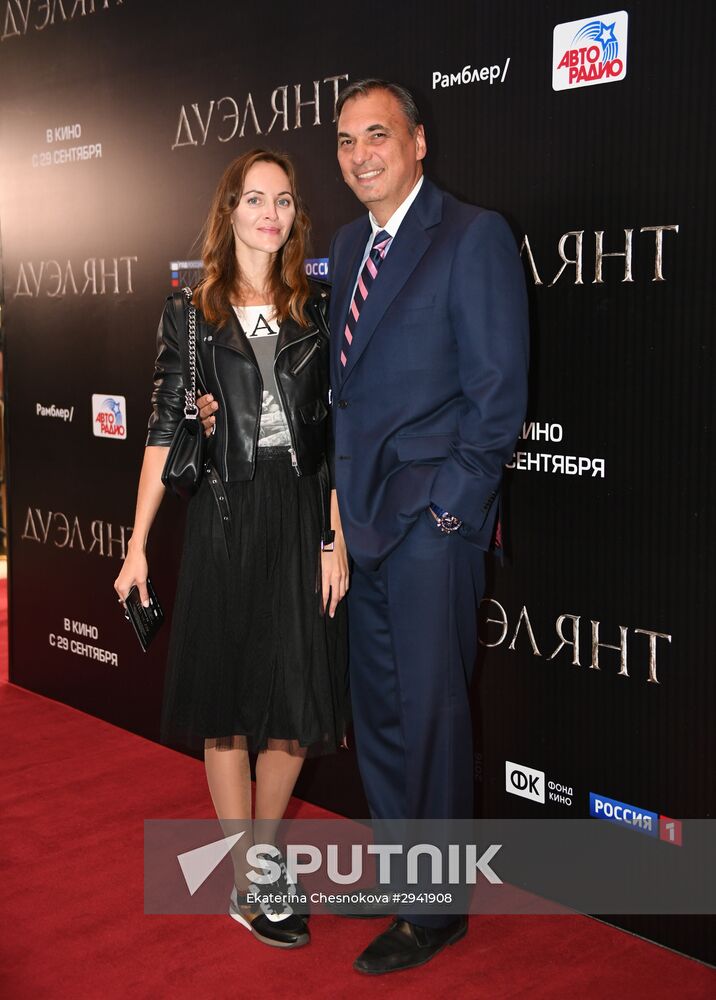 News conference and premiere of film "The Duelist"