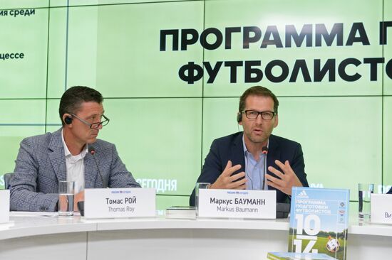 Presentation of training program for young football players in Russia