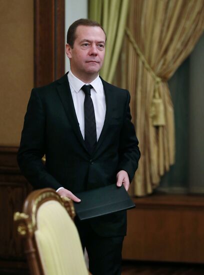Russian Prime Minister Dmitry Medvedev chairs Government meeting