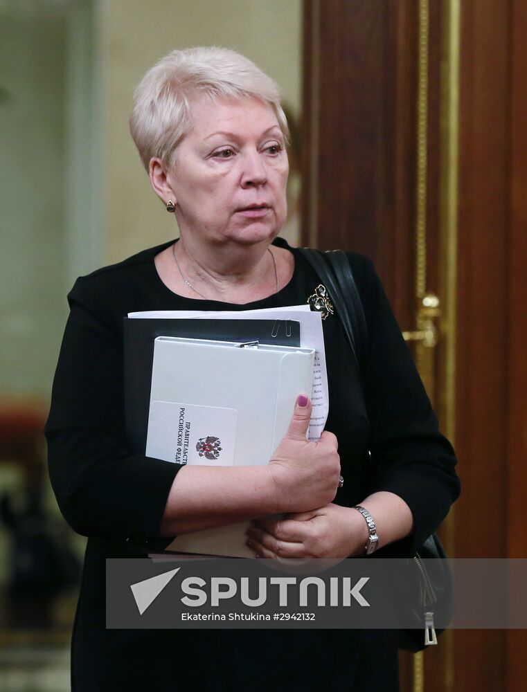 Russian Prime Minister Dmitry Medvedev chairs Government meeting