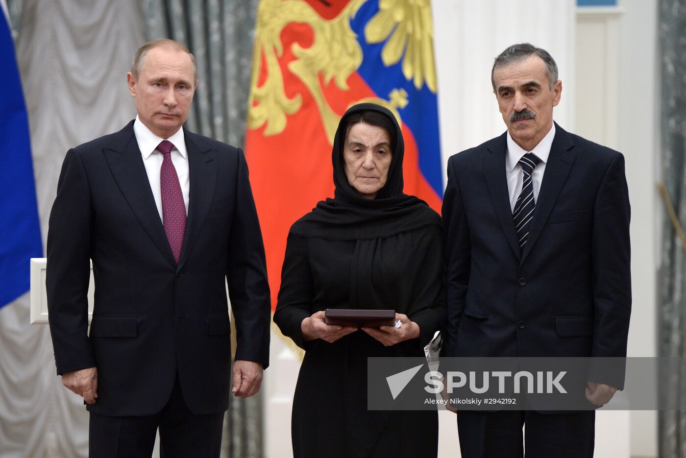 Ceremony of giving state decorations in Kremlin