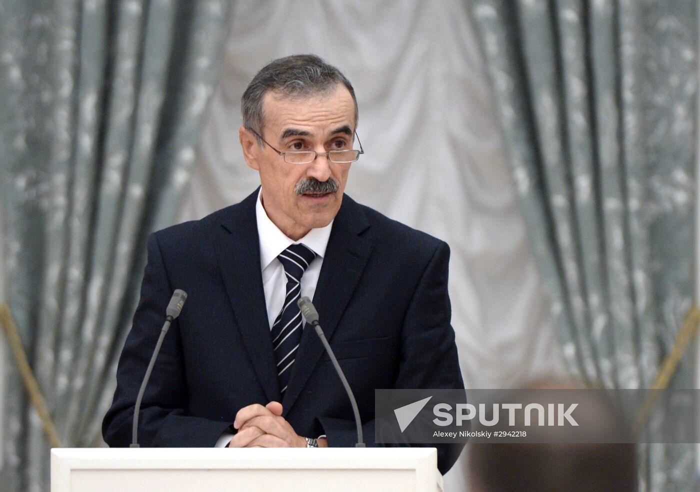 Ceremony of giving state decorations in Kremlin