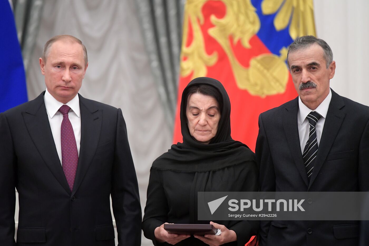 Ceremony of giving state decorations in Kremlin