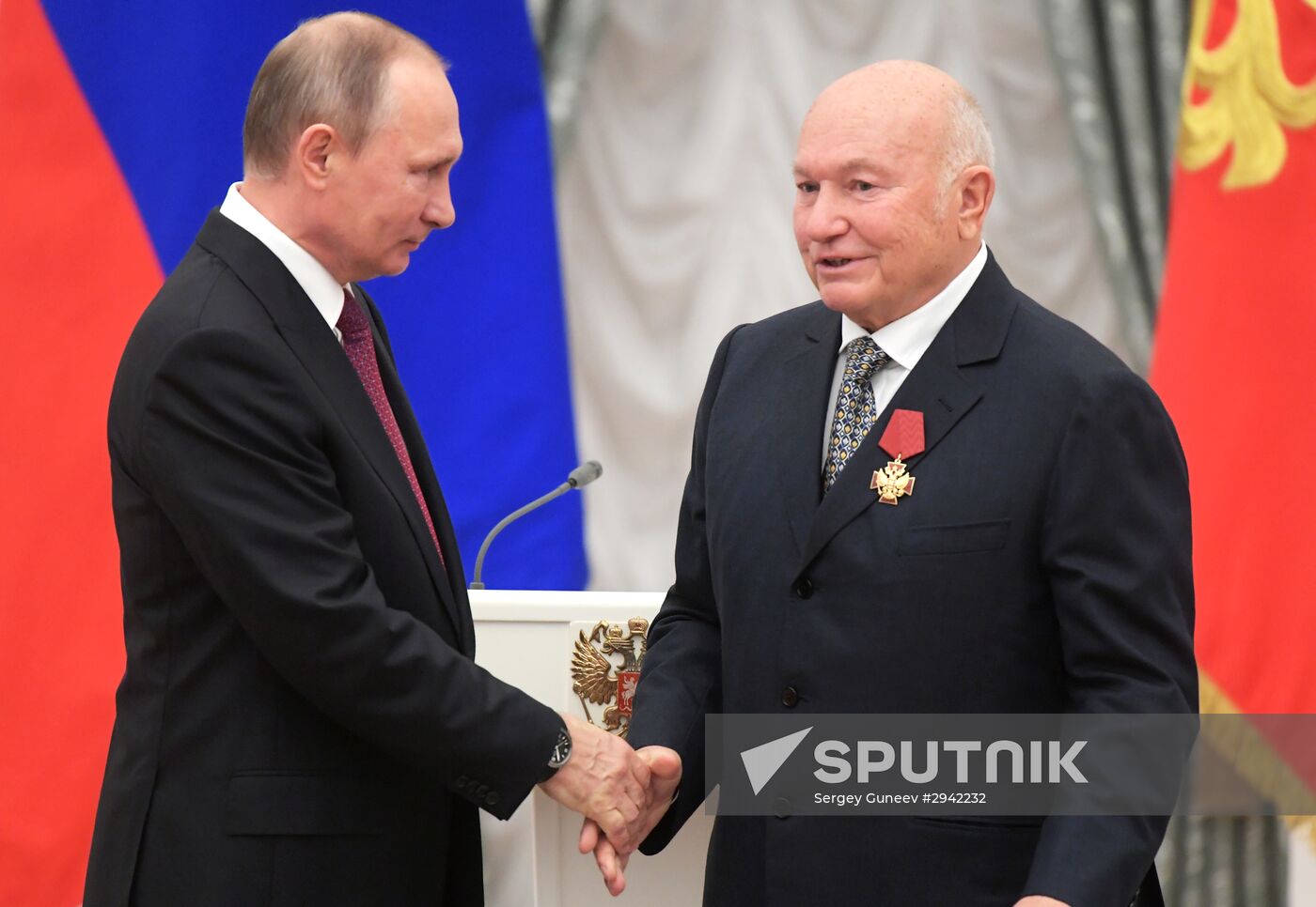 Ceremony of giving state decorations in Kremlin