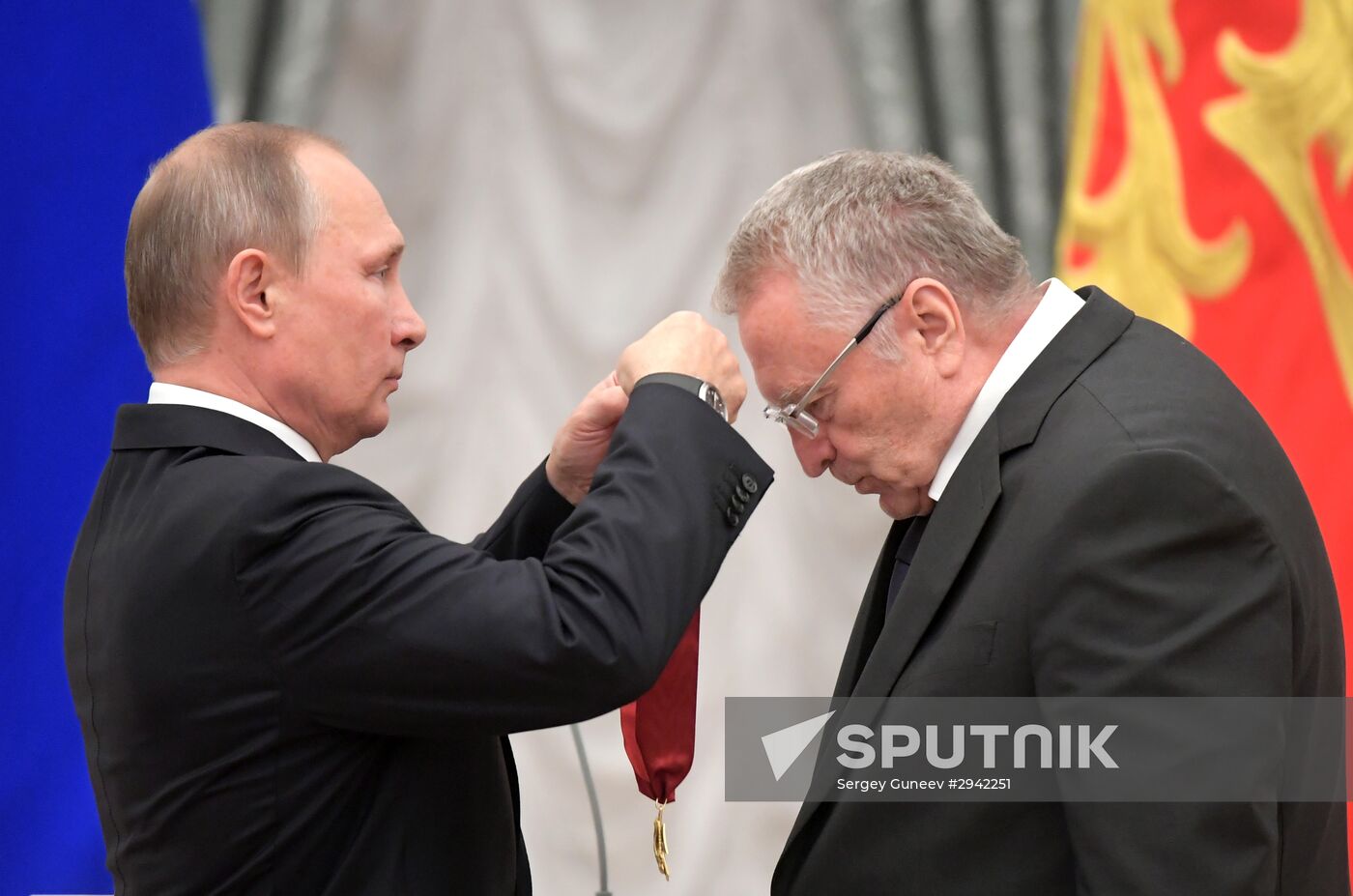 Ceremony of giving state decorations in Kremlin