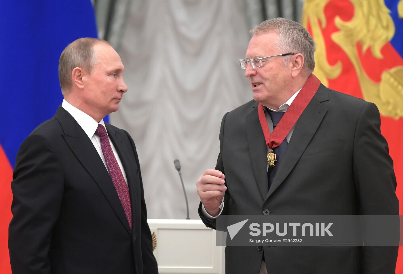 Ceremony of giving state decorations in Kremlin