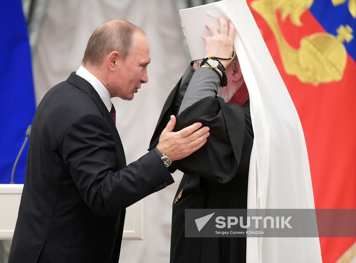 Ceremony of giving state decorations in Kremlin