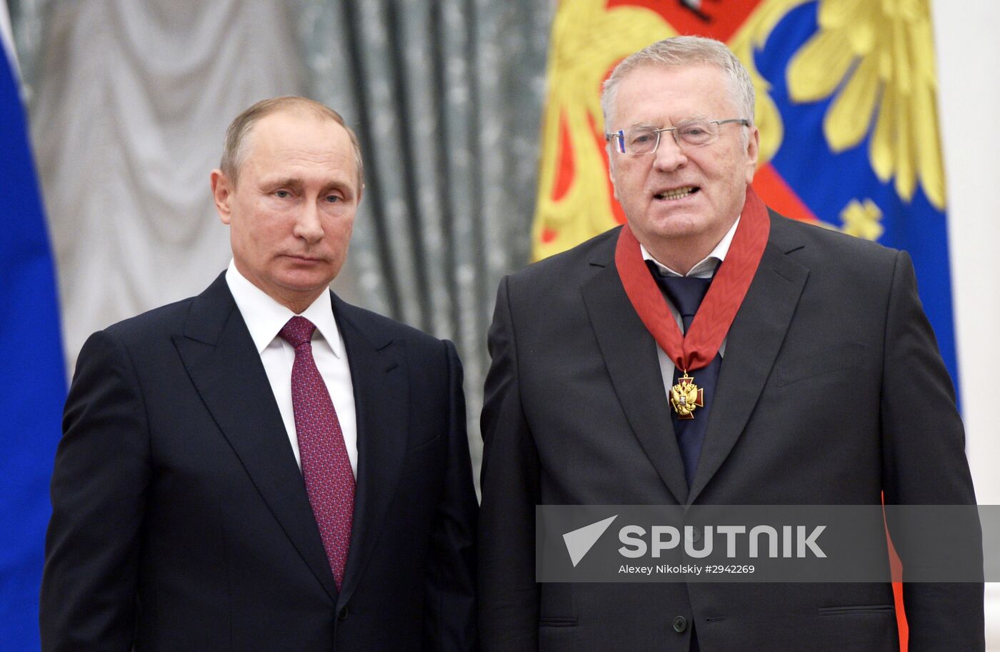 Ceremony of giving state decorations in Kremlin