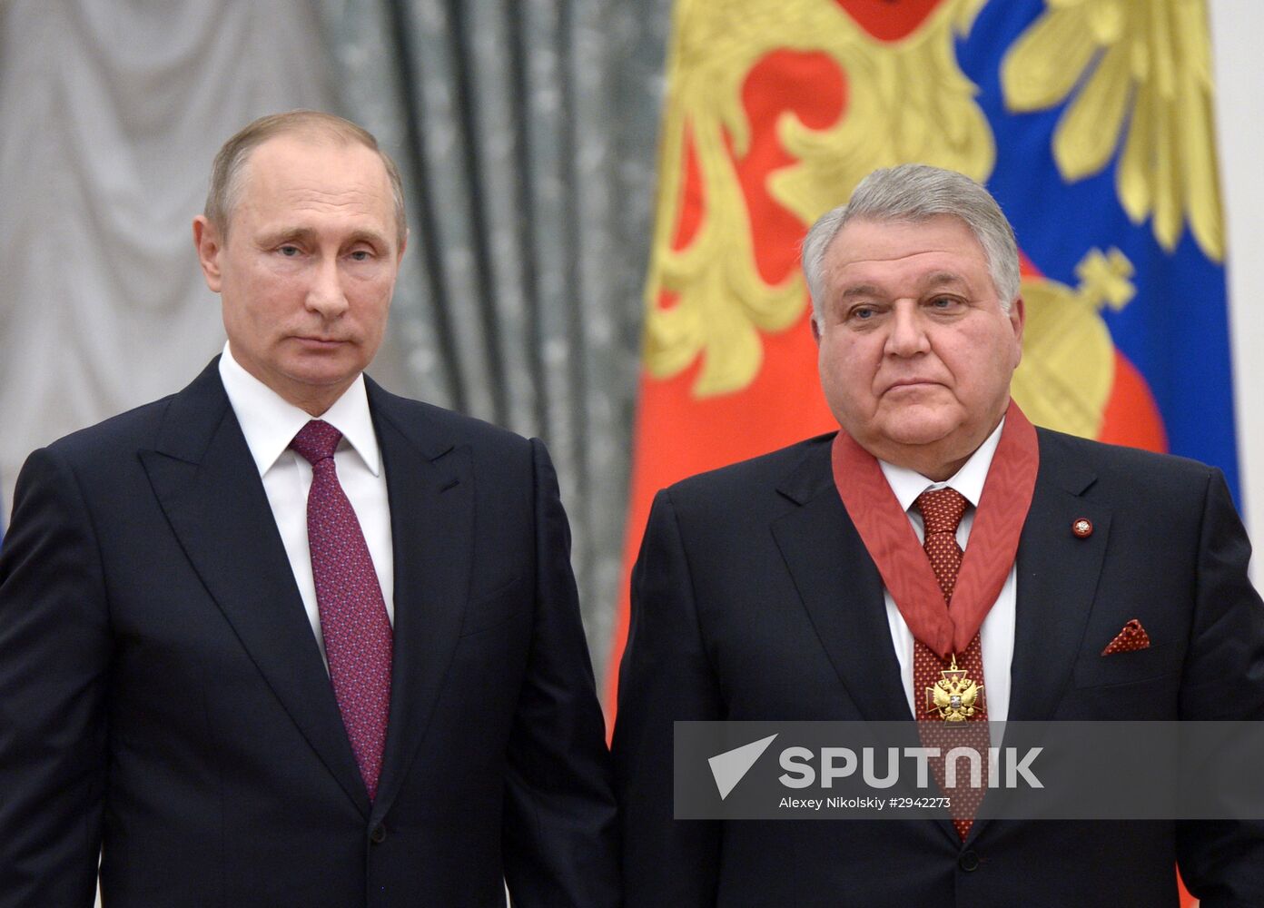 Ceremony of giving state decorations in Kremlin