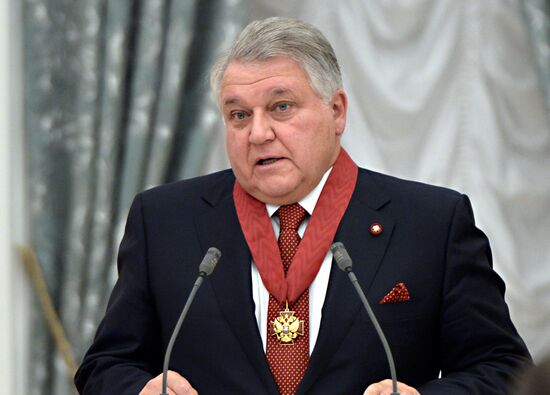 Ceremony of giving state decorations in Kremlin