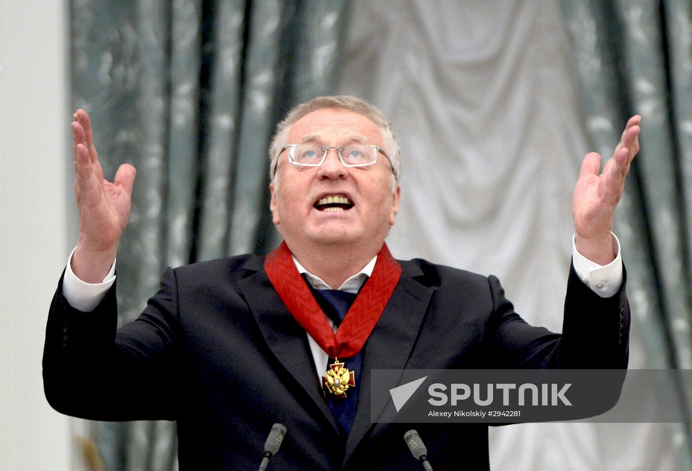 Ceremony of giving state decorations in Kremlin