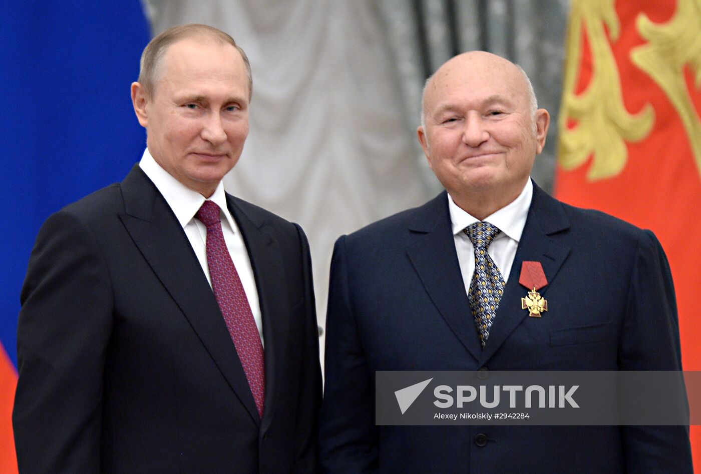 Ceremony of giving state decorations in Kremlin