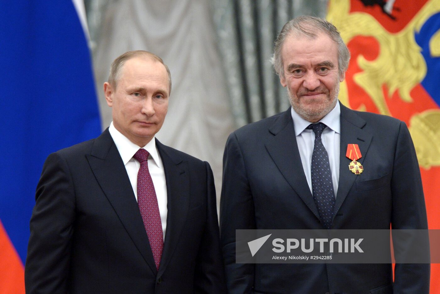 Ceremony of giving state decorations in Kremlin