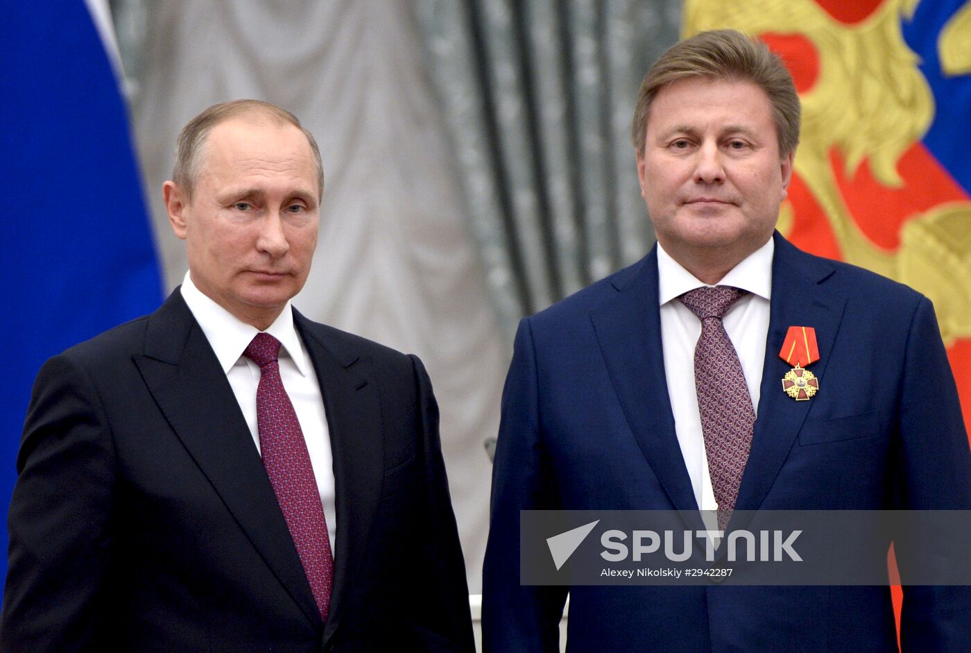 Ceremony of giving state decorations in Kremlin