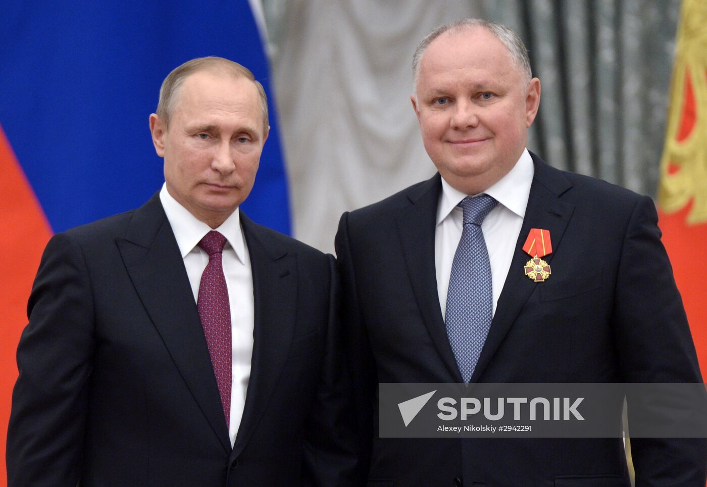 Ceremony of giving state decorations in Kremlin