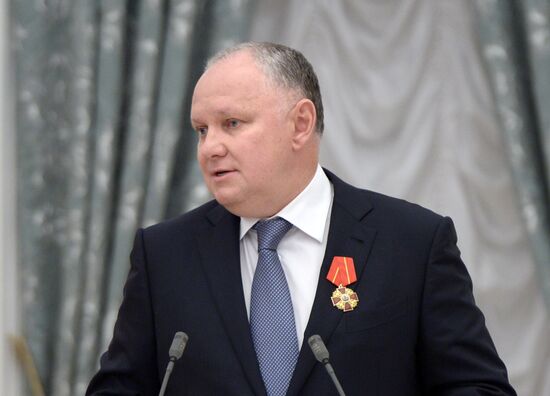 Ceremony of giving state decorations in Kremlin
