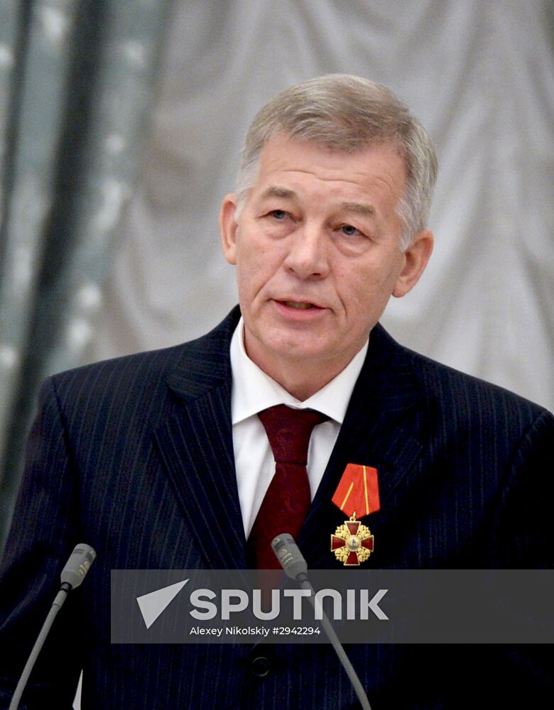 Ceremony of giving state decorations in Kremlin