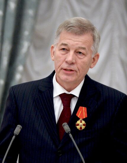 Ceremony of giving state decorations in Kremlin