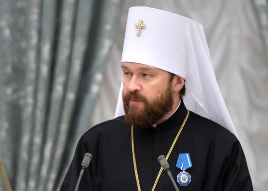 Ceremony of giving state decorations in Kremlin