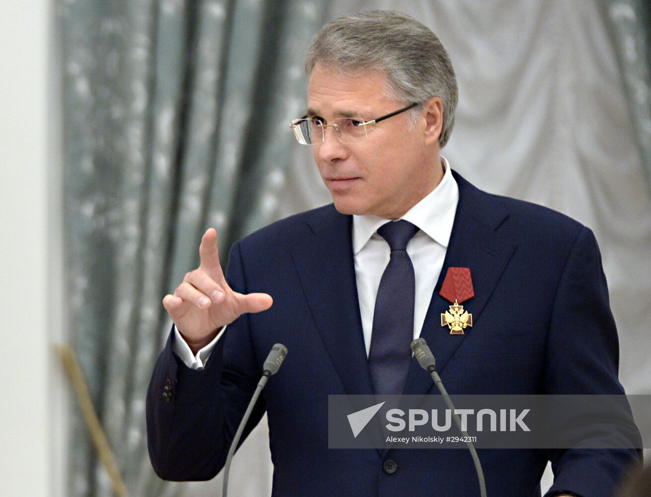 Ceremony of giving state decorations in Kremlin