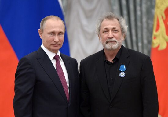 Ceremony of giving state decorations in Kremlin