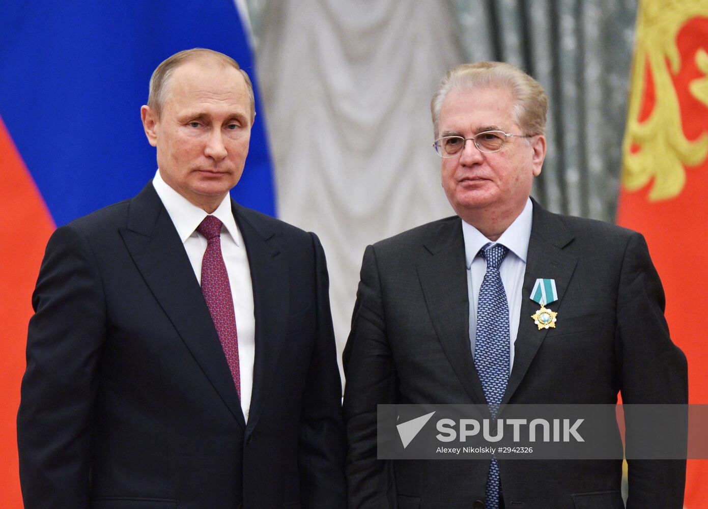 Ceremony of giving state decorations in Kremlin