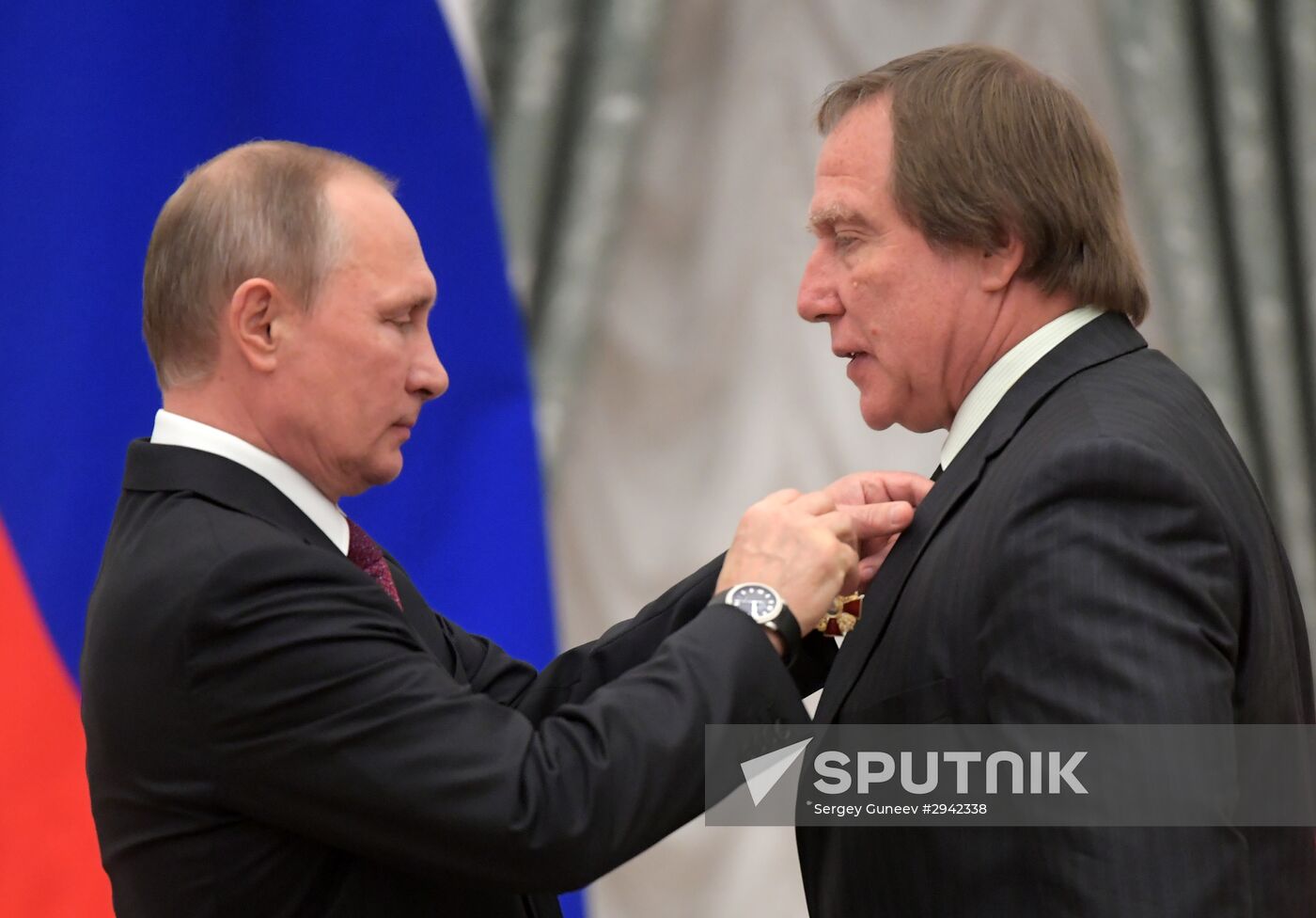 Ceremony of giving state decorations in Kremlin