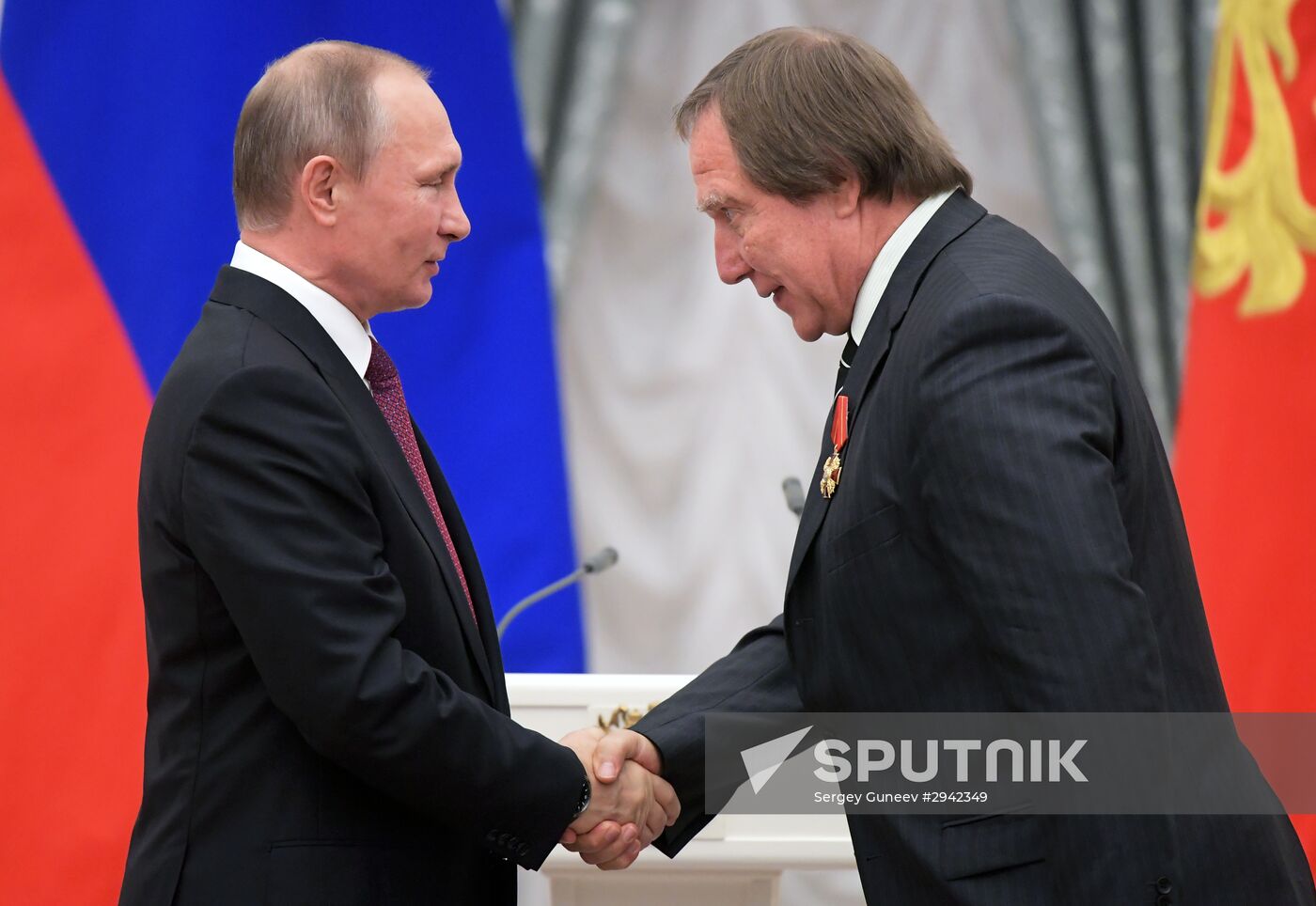 Ceremony of giving state decorations in Kremlin