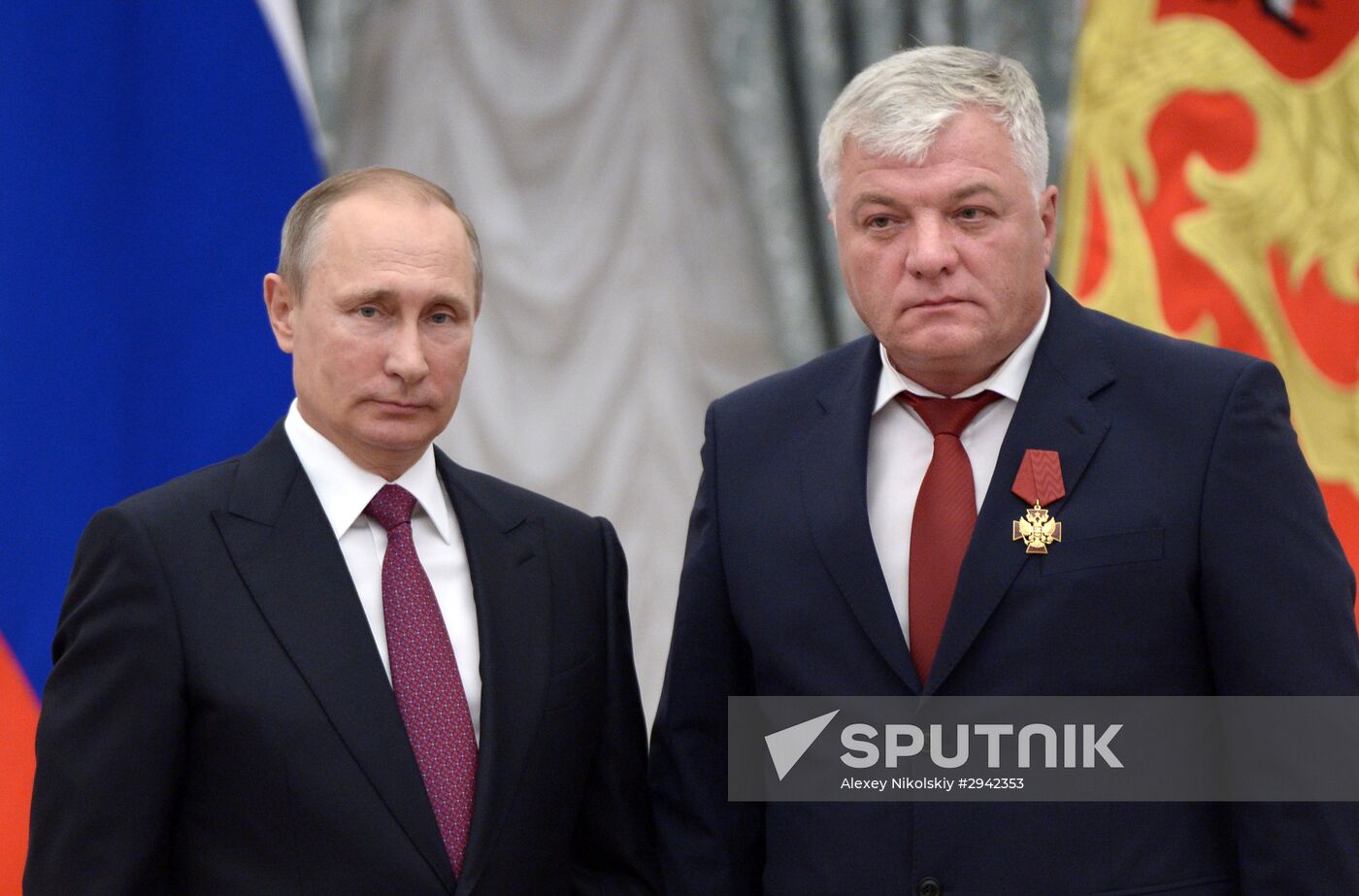 Ceremony of giving state decorations in Kremlin