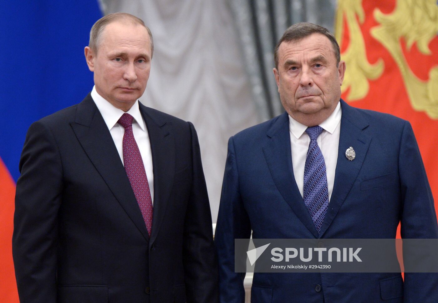 Ceremony of giving state decorations in Kremlin