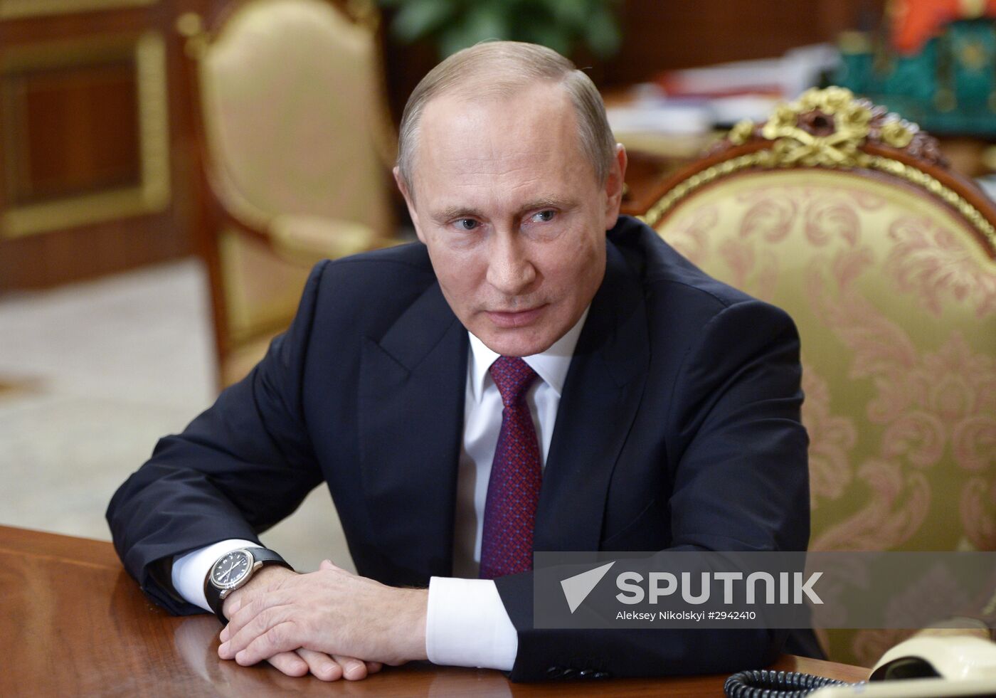 President Putin meets with Naryshkin, Fradkov