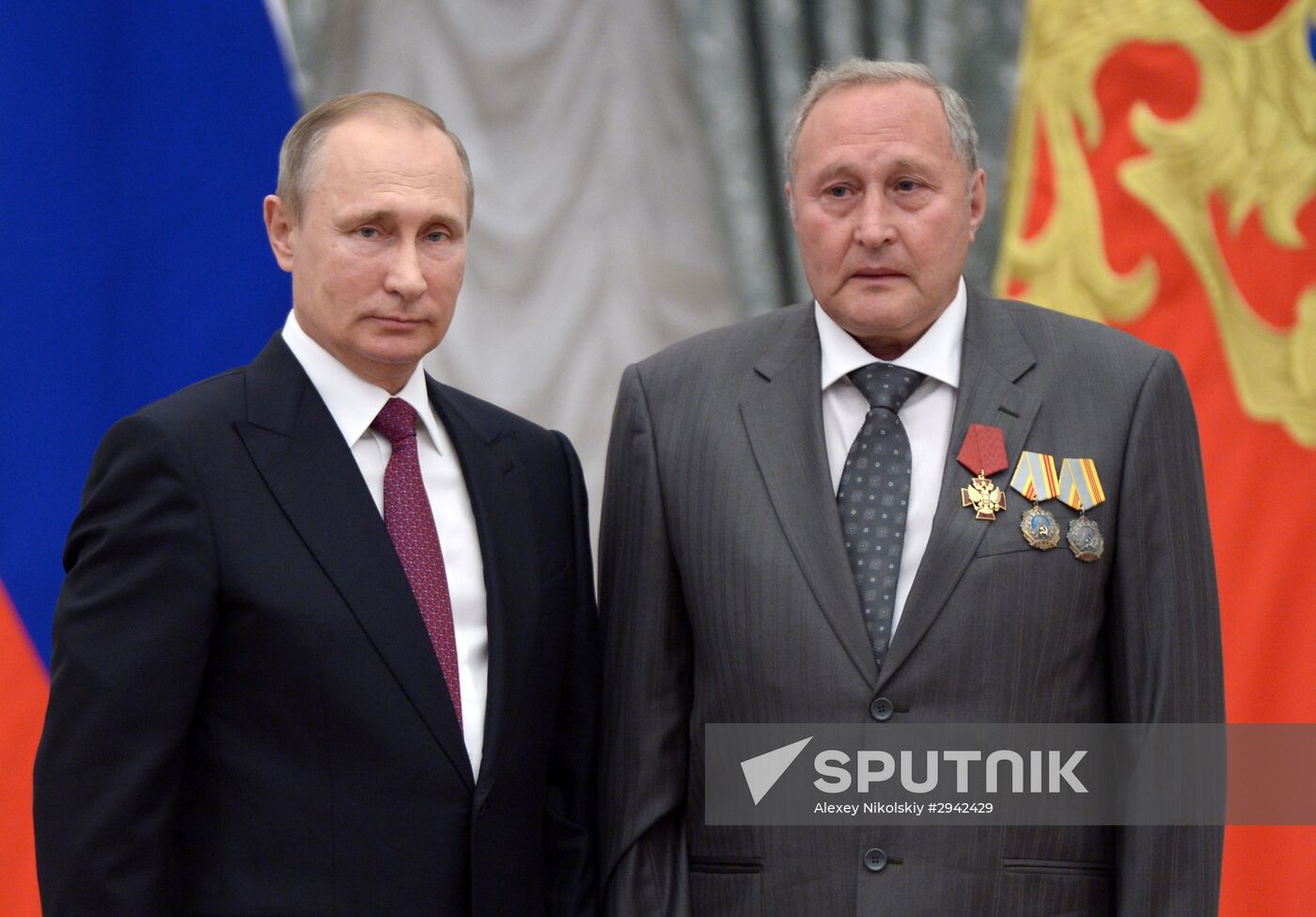 Ceremony of giving state decorations in Kremlin