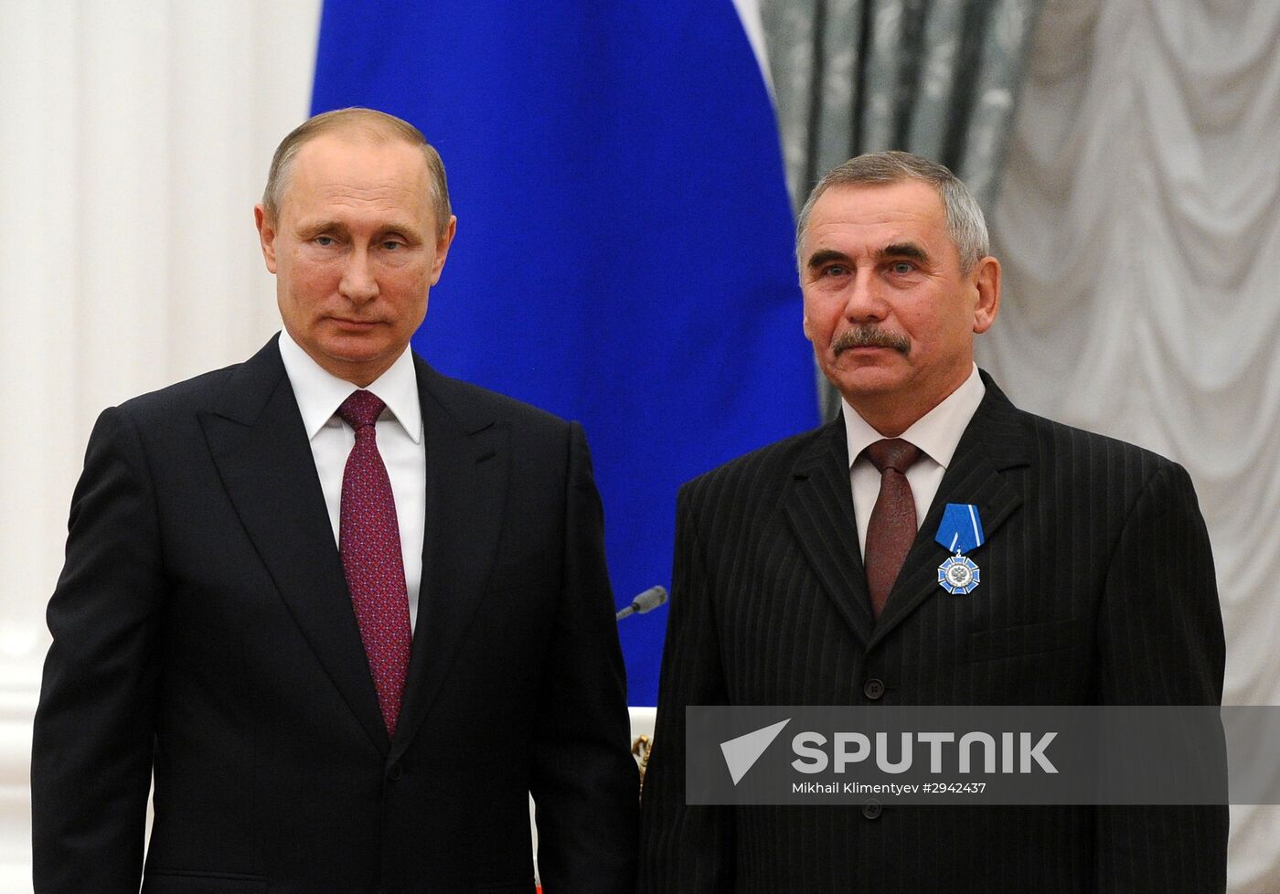 Ceremony of giving state decorations in Kremlin
