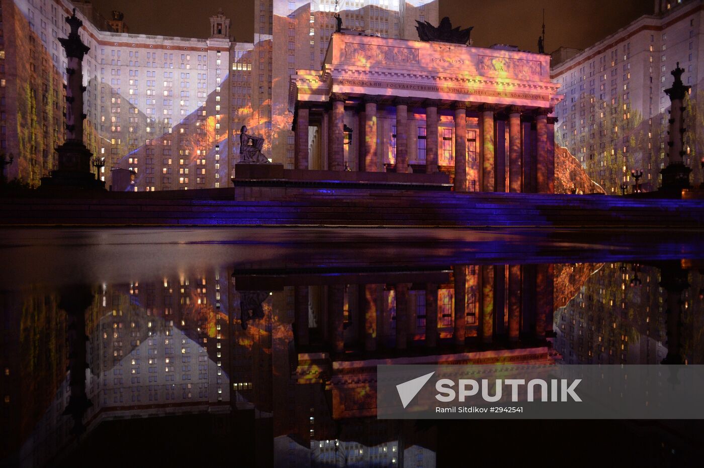Rehearsal of multimedia show at 2016 Circle of Light Festival