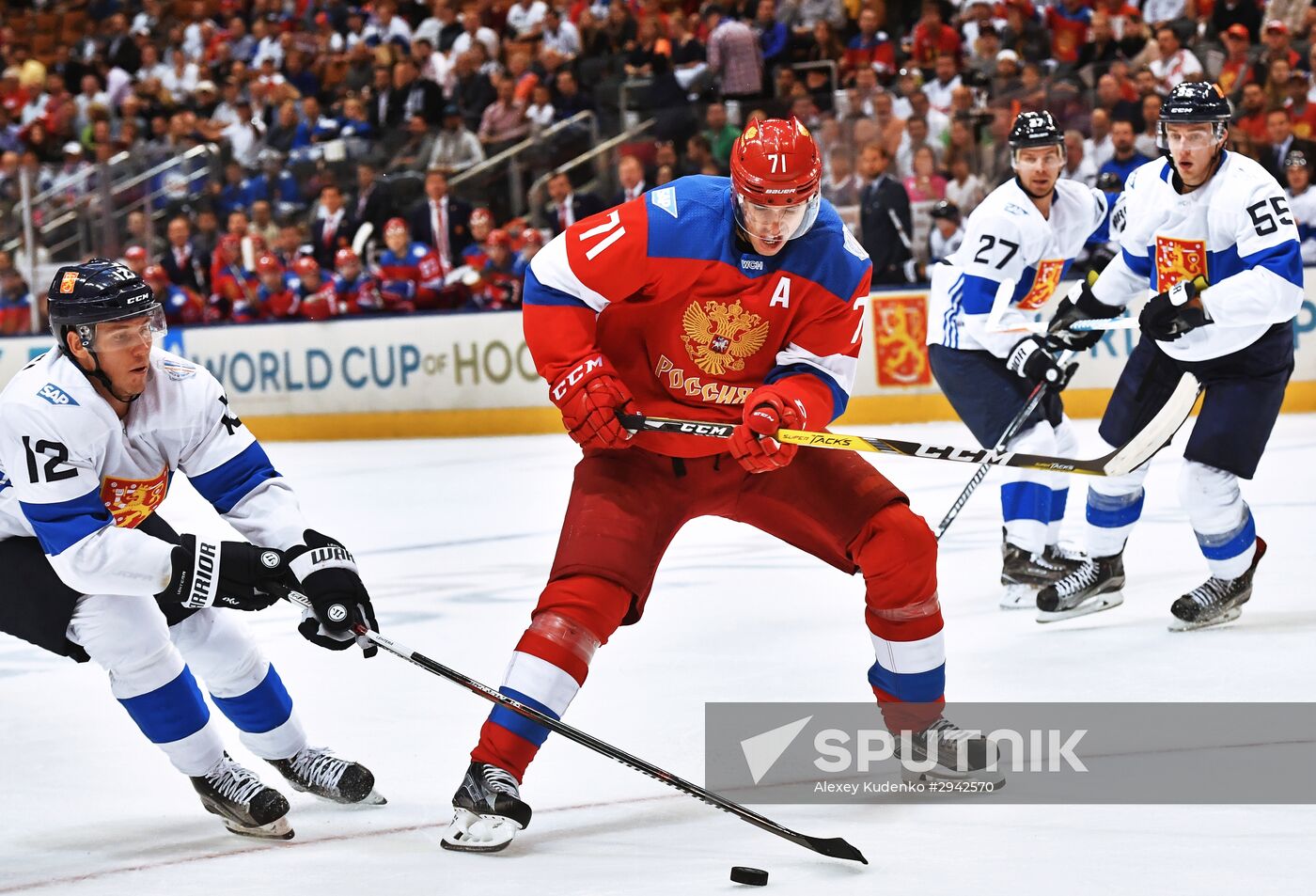 2016 World Cup of Hockey. Russia vs. Finland
