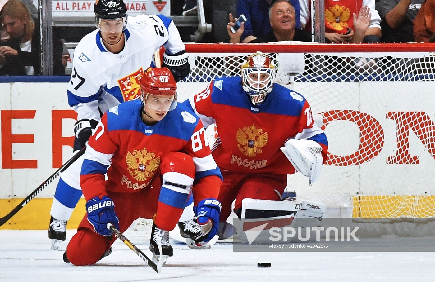 2016 World Cup of Hockey. Russia vs. Finland