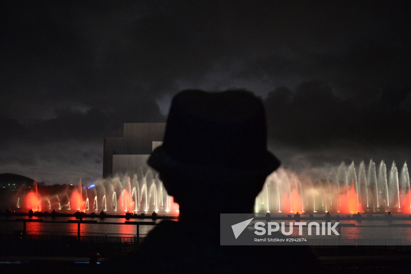 Rehearsal of multimedia show at 2016 Circle of Light Festival