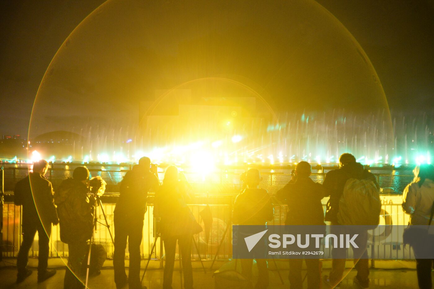 Rehearsal of multimedia show at 2016 Circle of Light Festival
