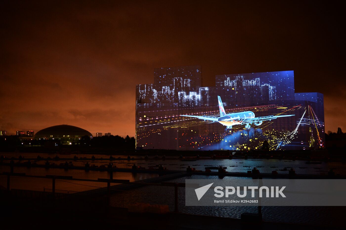 Rehearsal of multimedia show at 2016 Circle of Light Festival