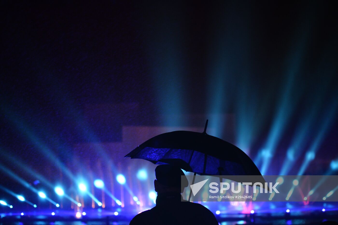 Rehearsal of multimedia show at 2016 Circle of Light Festival
