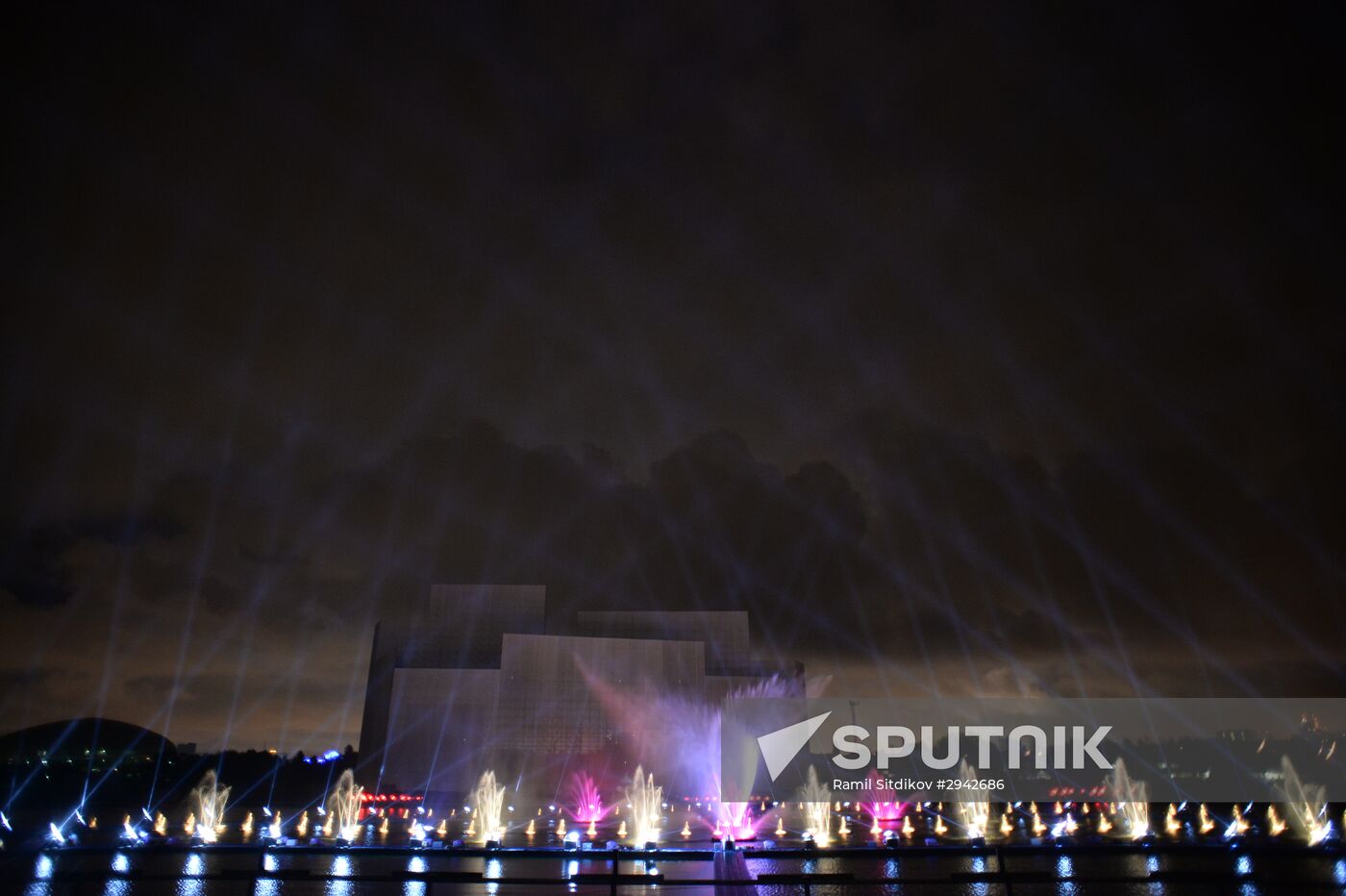 Rehearsal of multimedia show at 2016 Circle of Light Festival