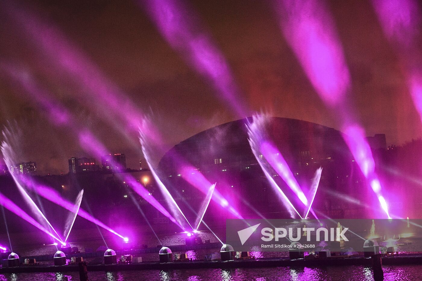 Rehearsal of multimedia show at 2016 Circle of Light Festival