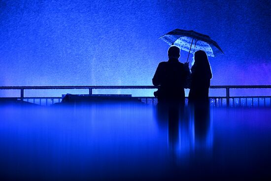 Rehearsal of multimedia show at 2016 Circle of Light Festival