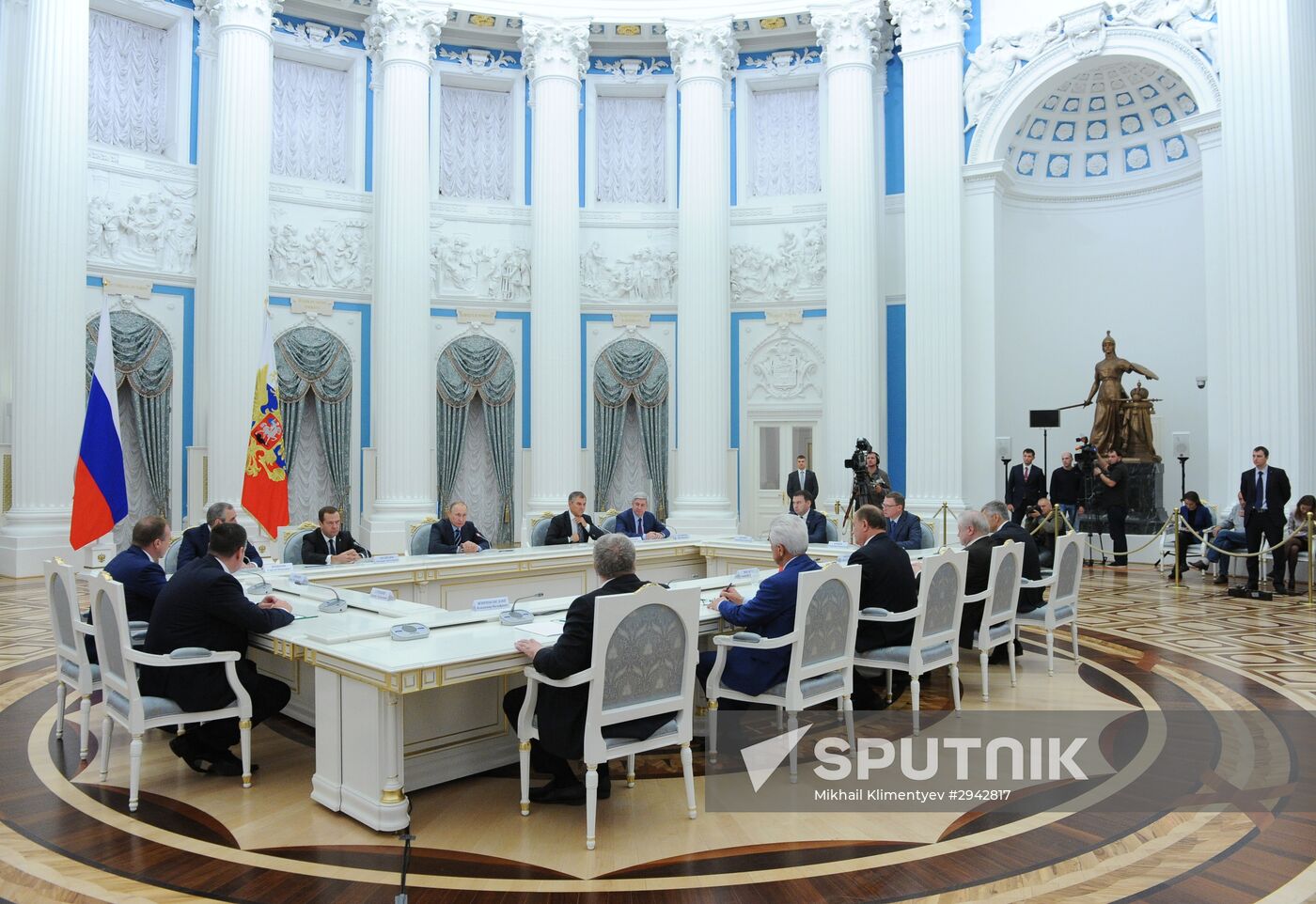 President Vladimir Putin holds meetings in the wake of the September 18 elections