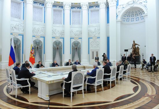 President Vladimir Putin holds meetings in the wake of the September 18 elections