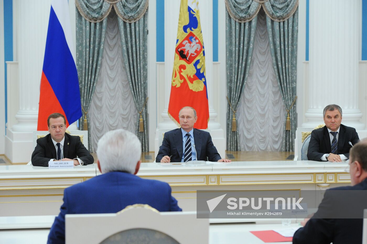 President Vladimir Putin holds meetings in the wake of the September 18 elections