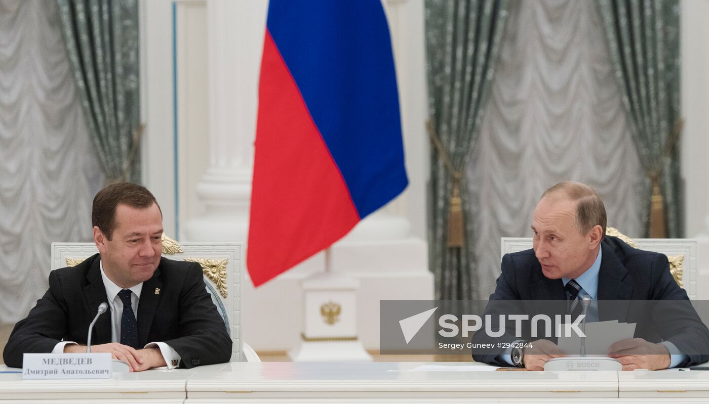 President Vladimir Putin holds meetings in the wake of the September 18 elections