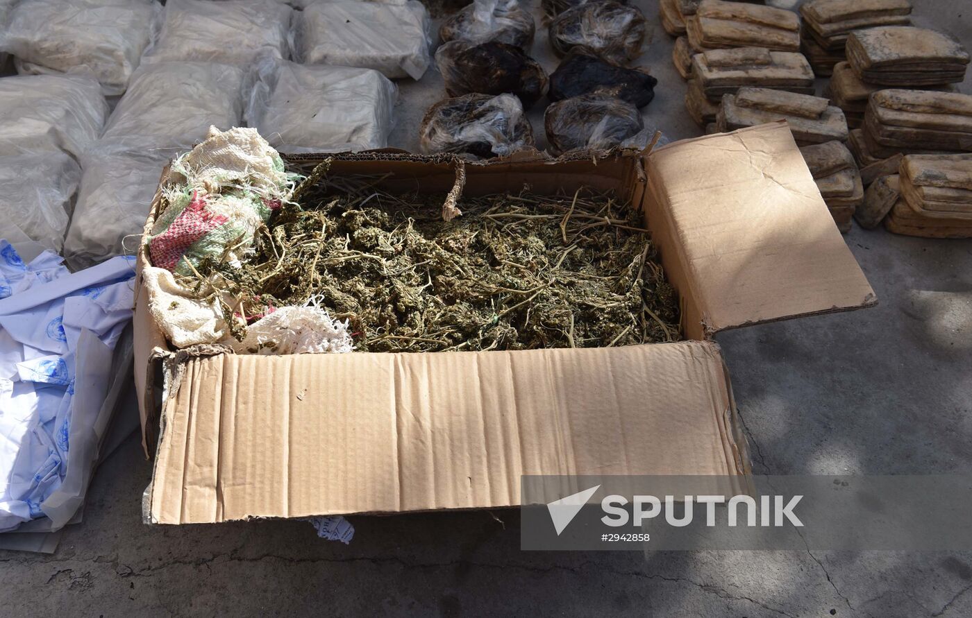 Destruction of drugs in Tajikistan