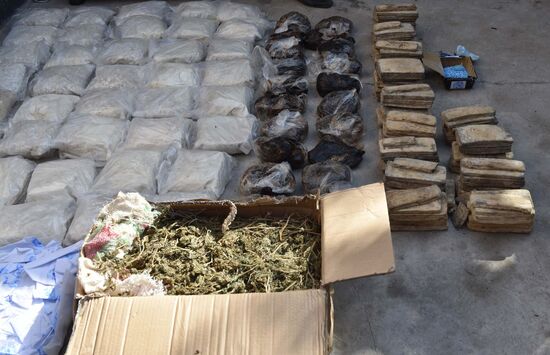 Destruction of drugs in Tajikistan