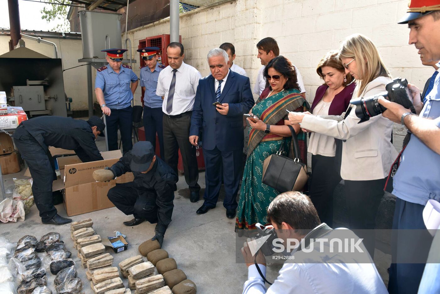 Destruction of drugs in Tajikistan